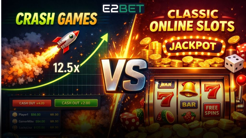 Crash Games vs Classic Online Slots